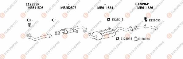 EUROREPAR EXH103094 - Система випуску ОГ autocars.com.ua