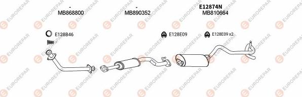EUROREPAR EXH103113 - Система випуску ОГ autocars.com.ua