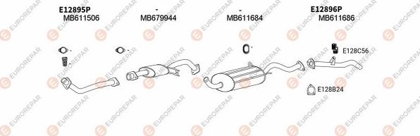 EUROREPAR EXH103114 - Система випуску ОГ autocars.com.ua