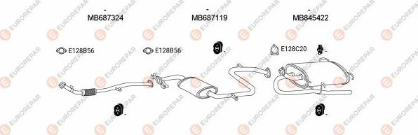 EUROREPAR EXH103115 - Система випуску ОГ autocars.com.ua
