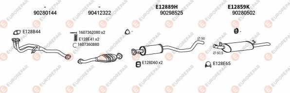 EUROREPAR EXH103174 - Система випуску ОГ autocars.com.ua