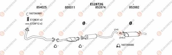 EUROREPAR EXH103179 - Система випуску ОГ autocars.com.ua