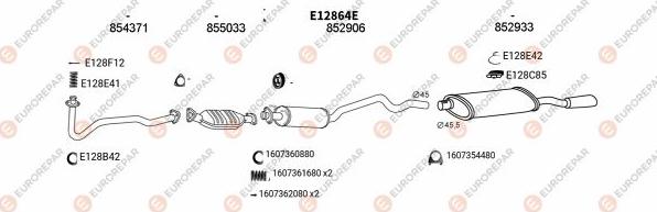 EUROREPAR EXH103227 - Система випуску ОГ autocars.com.ua