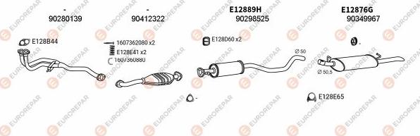 EUROREPAR EXH103231 - Система випуску ОГ autocars.com.ua