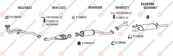 EUROREPAR EXH103233 - Система випуску ОГ autocars.com.ua