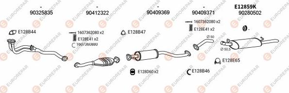EUROREPAR EXH103234 - Система випуску ОГ autocars.com.ua