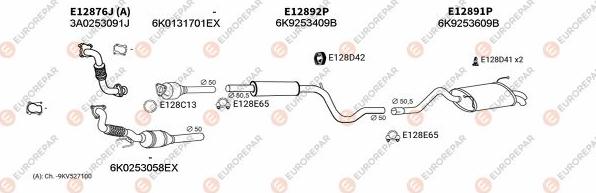 EUROREPAR EXH103264 - Система випуску ОГ autocars.com.ua
