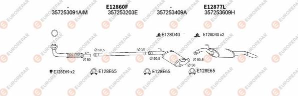 EUROREPAR EXH103338 - Система випуску ОГ autocars.com.ua