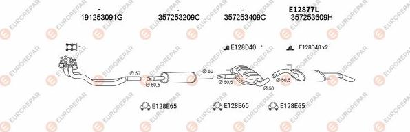 EUROREPAR EXH103341 - Система випуску ОГ autocars.com.ua