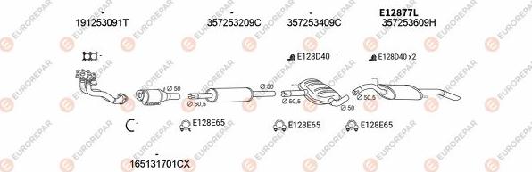 EUROREPAR EXH103342 - Система випуску ОГ autocars.com.ua