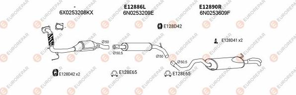 EUROREPAR EXH103478 - Система випуску ОГ autocars.com.ua