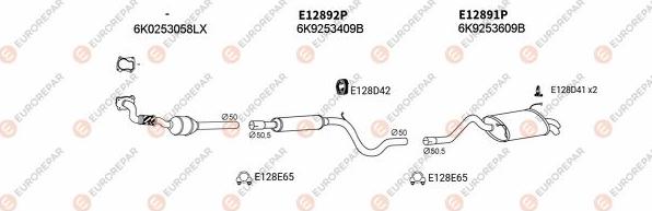 EUROREPAR EXH103482 - Система випуску ОГ autocars.com.ua