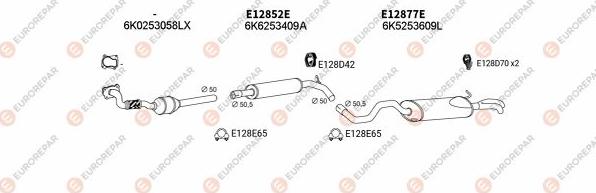 EUROREPAR EXH103523 - Система випуску ОГ autocars.com.ua