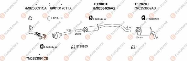 EUROREPAR EXH103572 - Система випуску ОГ autocars.com.ua