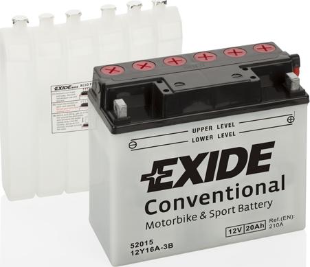 Exide 12Y16A-3B - Стартерна акумуляторна батарея, АКБ autocars.com.ua