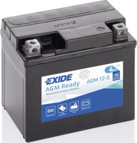 Exide AGM125 - Стартерна акумуляторна батарея, АКБ autocars.com.ua