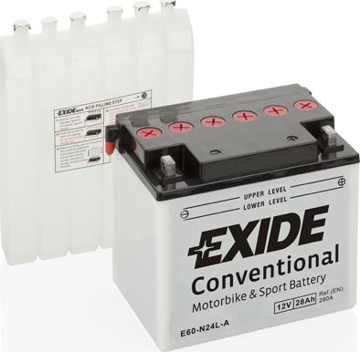 Exide E60-N24L-A - Стартерная аккумуляторная батарея, АКБ autodnr.net