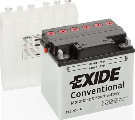 Exide E60-N30-A - Стартерна акумуляторна батарея, АКБ autocars.com.ua