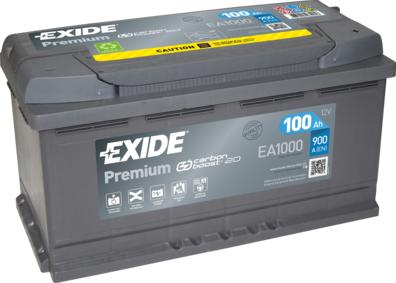 Exide EA1000 - Стартерна акумуляторна батарея, АКБ autocars.com.ua
