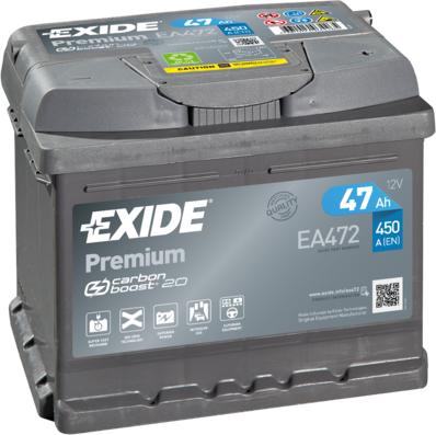 Exide EA472 - Стартерная аккумуляторная батарея, АКБ autodnr.net