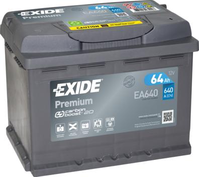 Exide EA640 - Стартерная аккумуляторная батарея, АКБ avtokuzovplus.com.ua