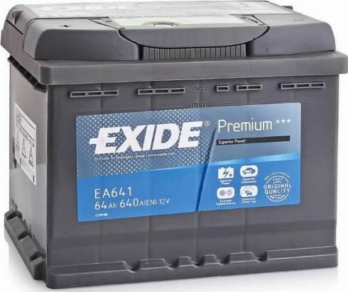 Exide EA641 - Стартерна акумуляторна батарея, АКБ autocars.com.ua