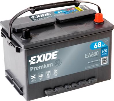 Exide _EA680 - Стартерна акумуляторна батарея, АКБ autocars.com.ua