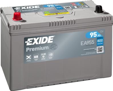 Exide EA955 - Стартерна акумуляторна батарея, АКБ autocars.com.ua