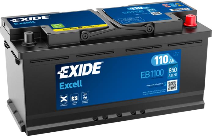 Exide EB1100 - Стартерная аккумуляторная батарея, АКБ avtokuzovplus.com.ua