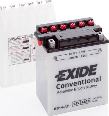 Exide EB14-A2 - Стартерна акумуляторна батарея, АКБ autocars.com.ua