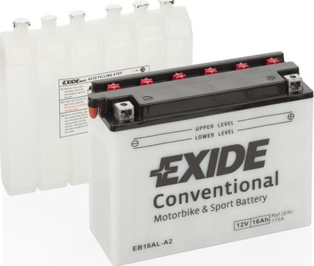 Exide EB16AL-A2 - Стартерна акумуляторна батарея, АКБ autocars.com.ua