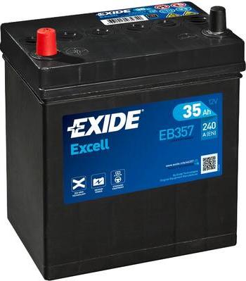 Exide EB357 - Стартерная аккумуляторная батарея, АКБ avtokuzovplus.com.ua