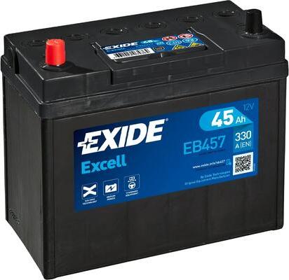 Exide EB457 - Стартерна акумуляторна батарея, АКБ autocars.com.ua
