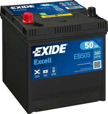 Exide EB505 - Стартерна акумуляторна батарея, АКБ autocars.com.ua