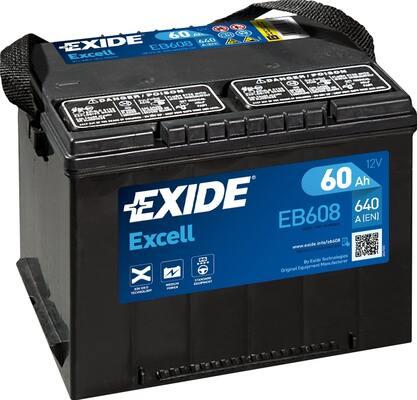 Exide EB608 - Стартерна акумуляторна батарея, АКБ autocars.com.ua
