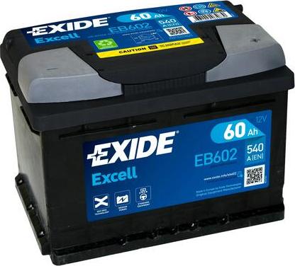 Exide EB602 - Стартерна акумуляторна батарея, АКБ autocars.com.ua