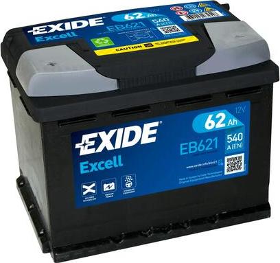 Exide EB621 - Стартерна акумуляторна батарея, АКБ autocars.com.ua