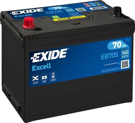 Exide EB705 - Стартерная аккумуляторная батарея, АКБ autodnr.net