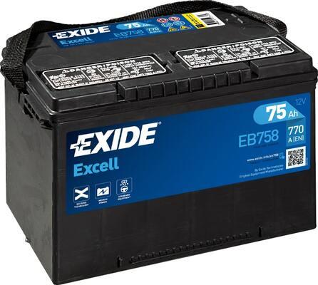 Exide EB708 - Стартерна акумуляторна батарея, АКБ autocars.com.ua