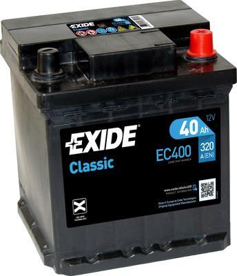 Exide EC400 - Стартерна акумуляторна батарея, АКБ autocars.com.ua