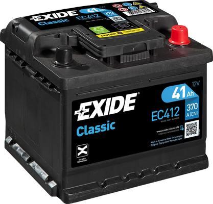 Exide EC412 - Стартерна акумуляторна батарея, АКБ autocars.com.ua
