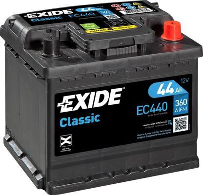 Exide EC440 - Стартерна акумуляторна батарея, АКБ autocars.com.ua