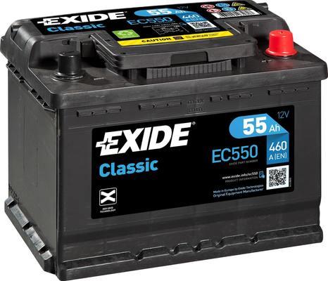 Exide EC550 - Стартерна акумуляторна батарея, АКБ autocars.com.ua