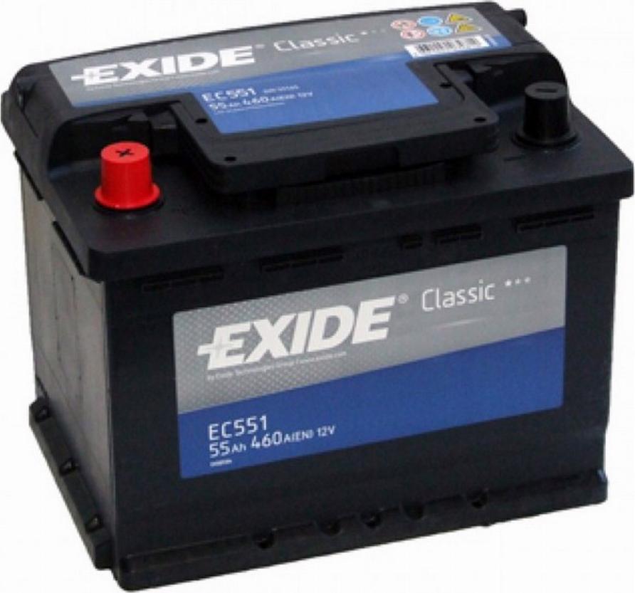 Exide EC551 - Стартерная аккумуляторная батарея, АКБ autodnr.net