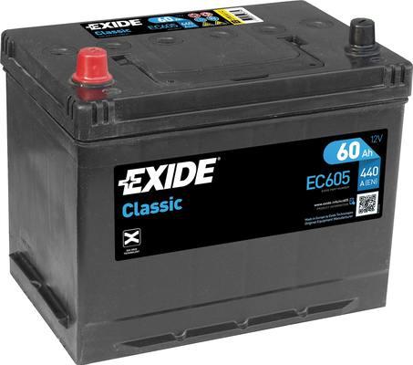 Exide EC605 - Стартерна акумуляторна батарея, АКБ autocars.com.ua