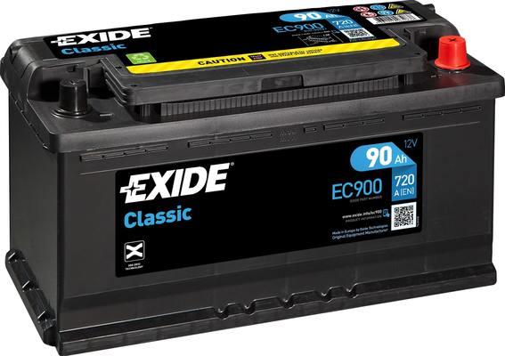 Exide EC900 - Стартерная аккумуляторная батарея, АКБ autodnr.net
