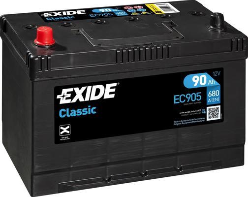 Exide EC905 - Стартерная аккумуляторная батарея, АКБ autodnr.net