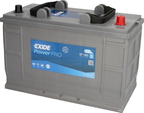 Exide EF1202 - Стартерна акумуляторна батарея, АКБ autocars.com.ua