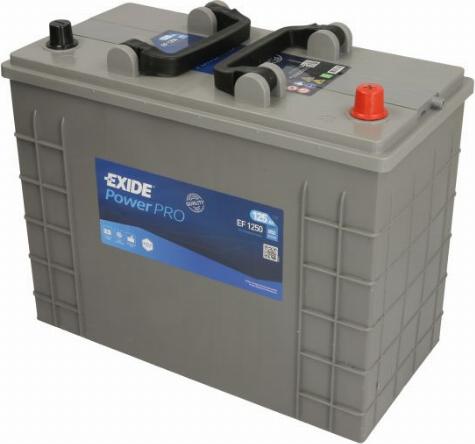 Exide EF1250 - Стартерна акумуляторна батарея, АКБ autocars.com.ua