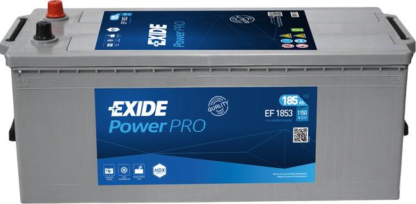 Exide EF1853 - Стартерная аккумуляторная батарея, АКБ autodnr.net